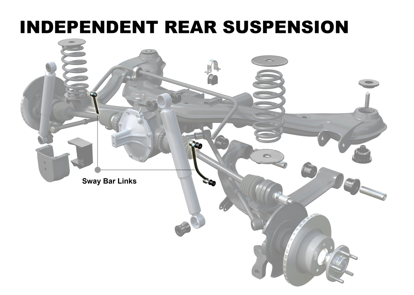 Nolathane Rear VX - VZ Sway Bar Link Assembly - 42899