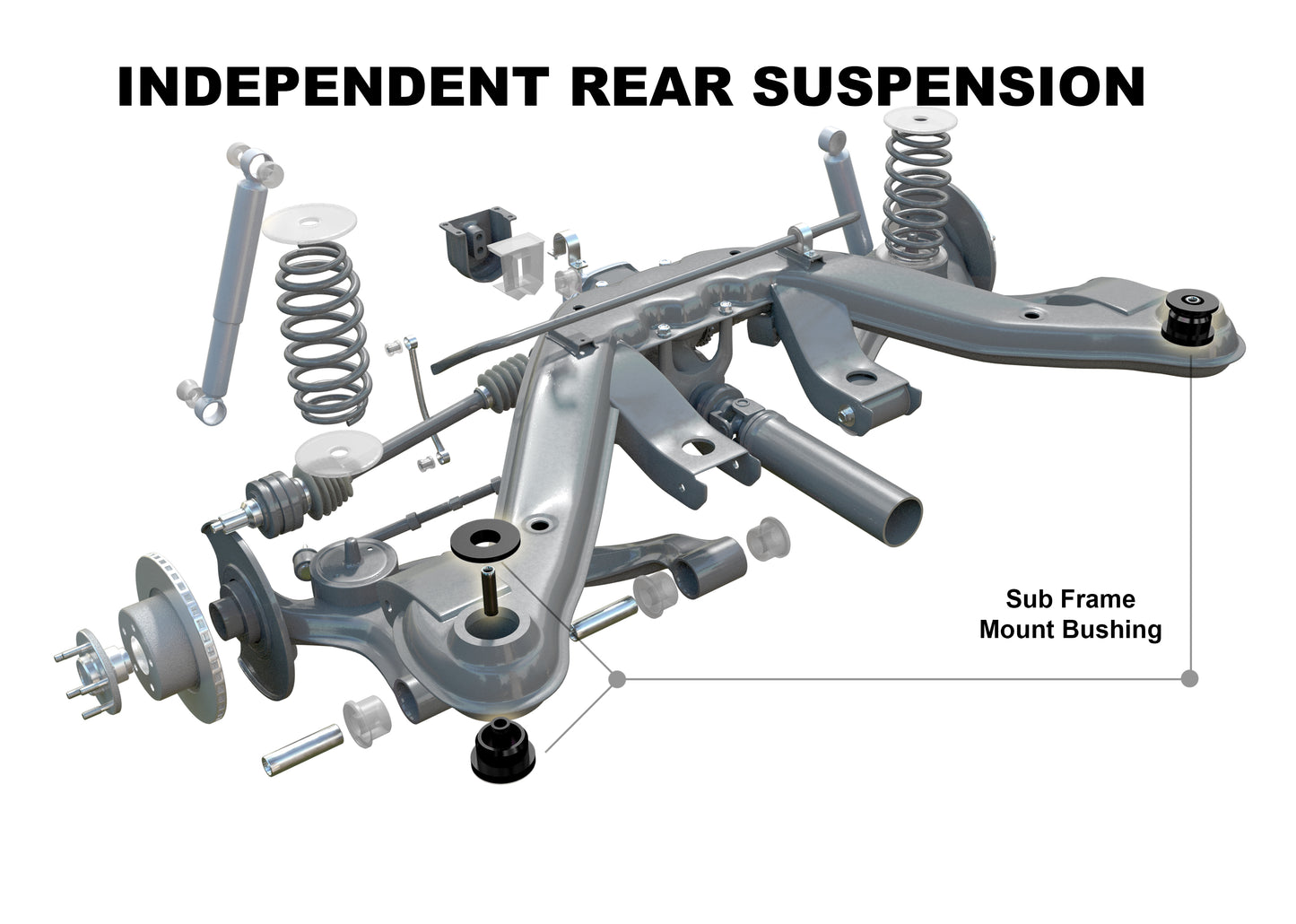 VX - VZ Rear Subframe Bushing Kit